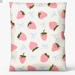 {10} Summer strawberry cute polymailers. Large 14x19”